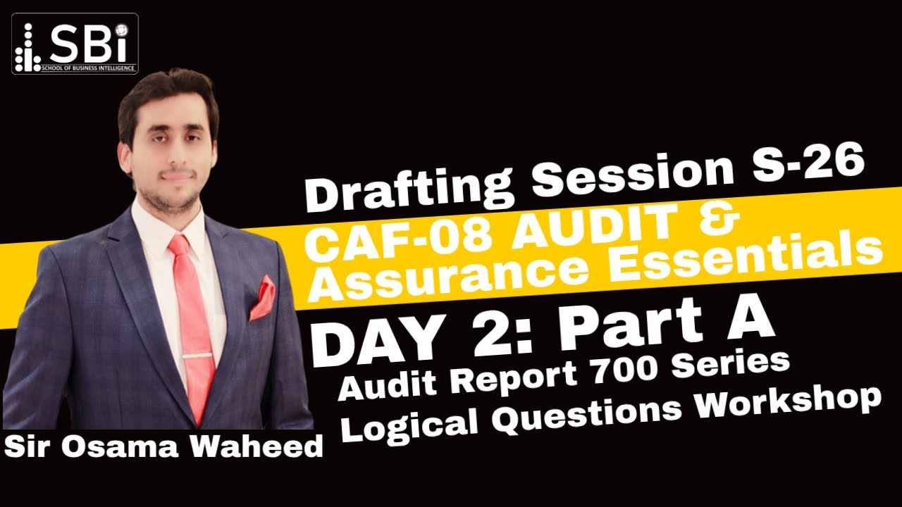 SBI CAF 08 AAE DRAFTING SESSION By Sir Osama Waheed (Spring 26) Day 2 PART 1