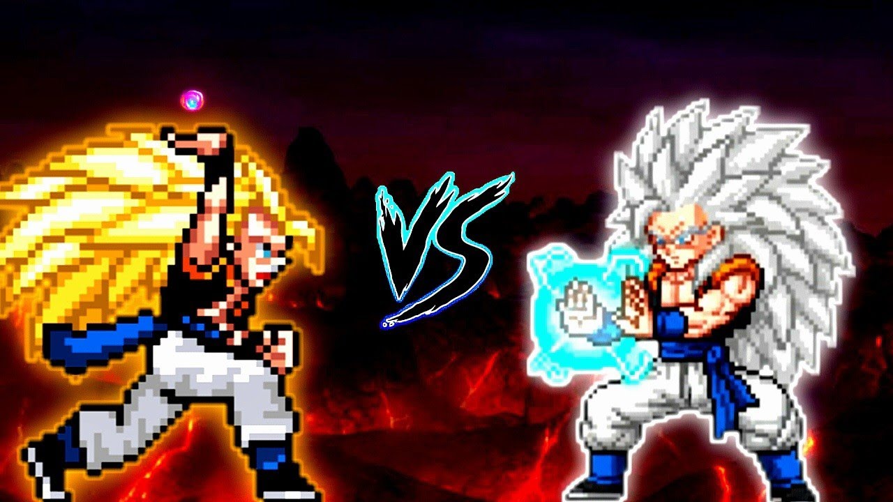 Gogeta SSJ3 V5 OP VS Gogeta SSJ5 V3 OP in Jump Force Mugen