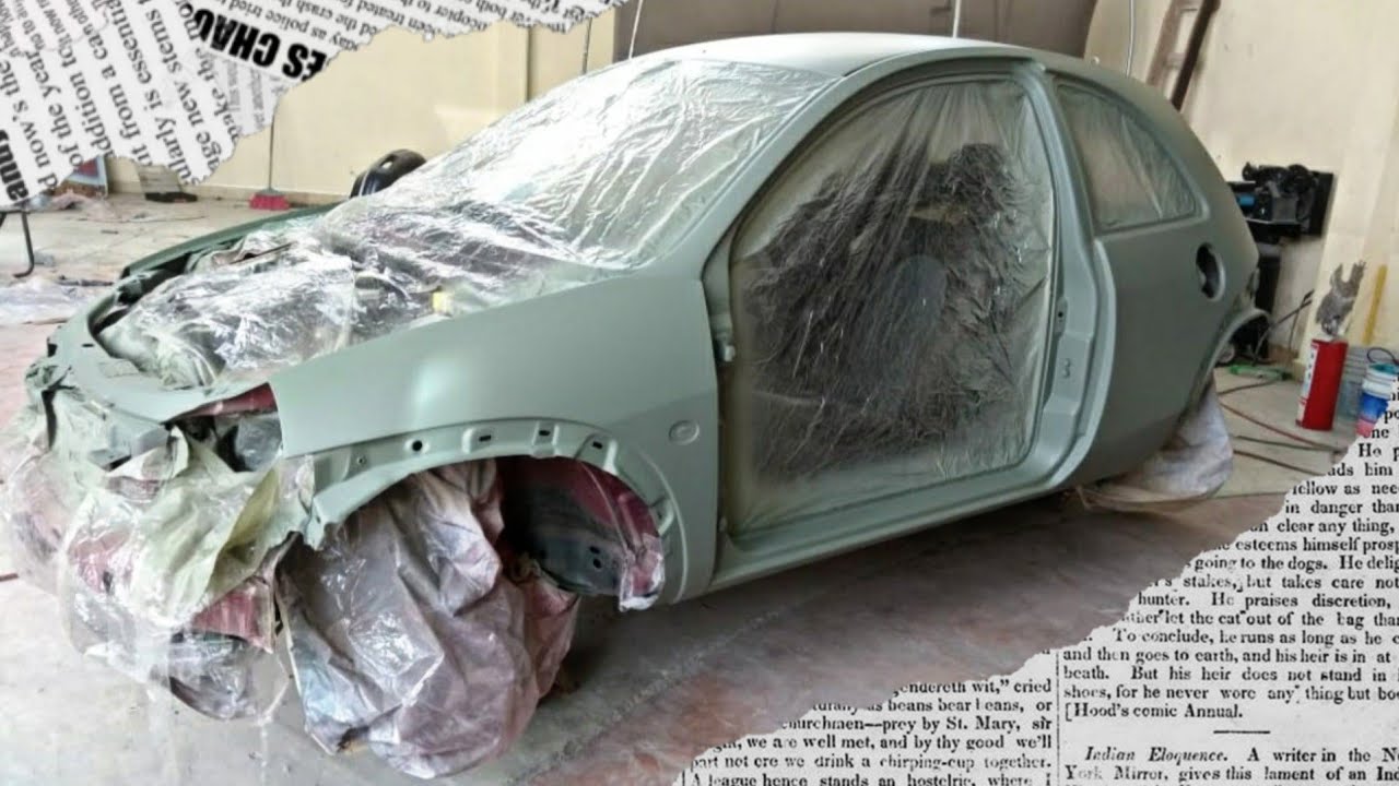 Cómo empapelar un auto antes de pintarlo