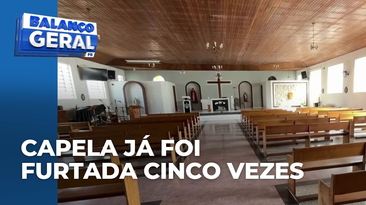Capela de Curitiba é invadida por suspeitos mais uma vez; local já foi furtado cinco vezes