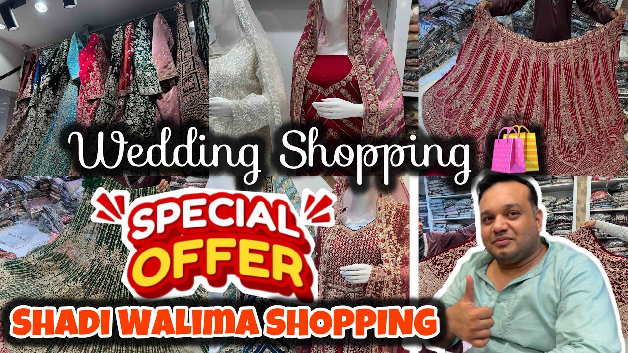 SHADI WALIMA SHOPPED || Wedding Shopping 🛍️ “ Nizami Khada Dupatta & Pakistani Wedding Lehanga 