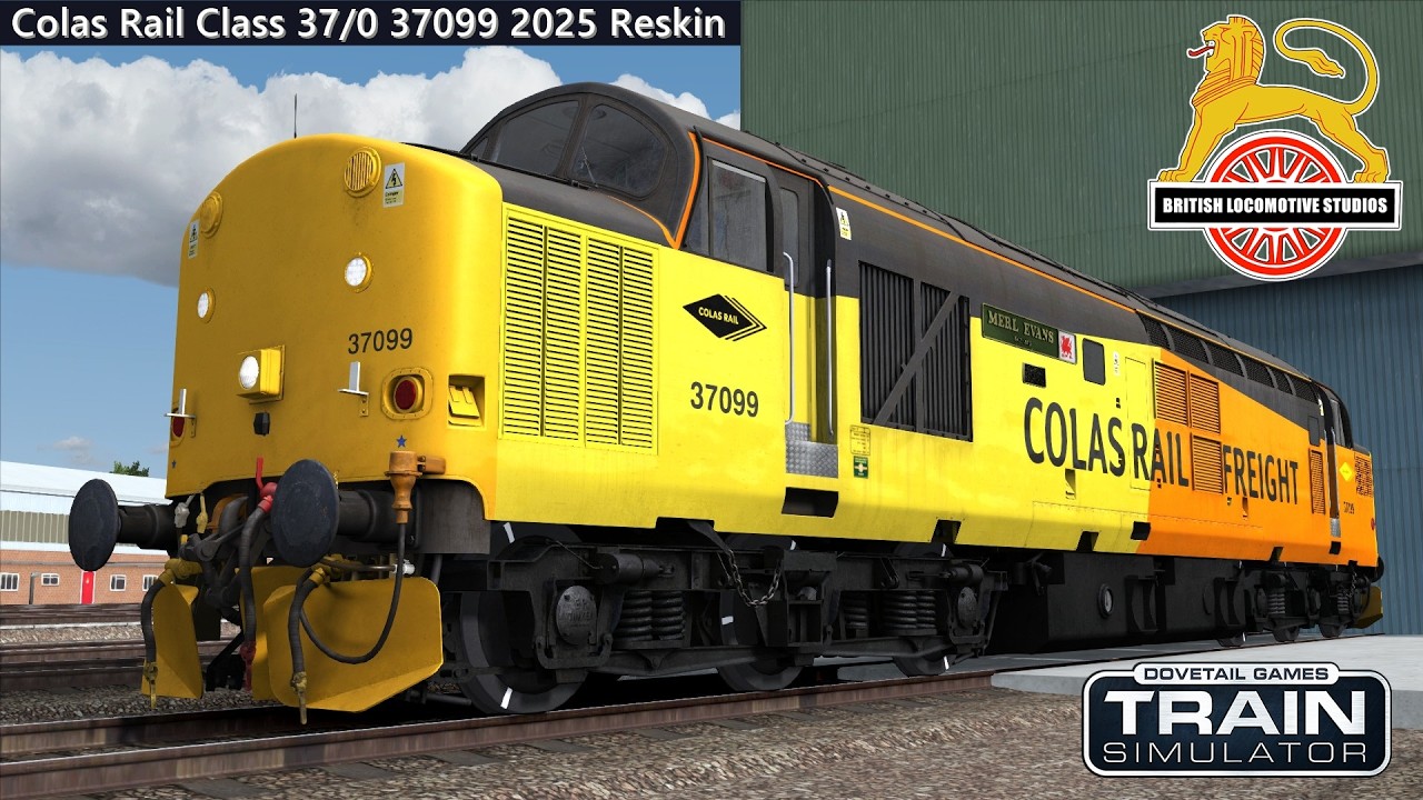 TS Classic - BLS Class 37 37099 Colas Rail 2025 Reskin (Обзор)