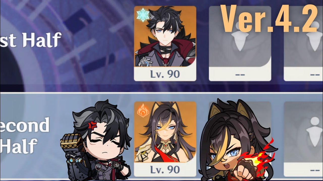 【原神】Ver.4.2 リオセスリ＆ディシアの両単騎で螺旋12層 星9クリア / Ver.4.2 Spiral Abyss Floor 12 Wriothesley ＆ Dehya ☆9 Stars