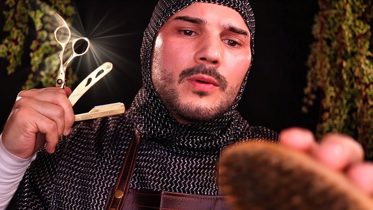 ASMR The Most REALISTIC Haircut of Your Medieval Life ⚔️