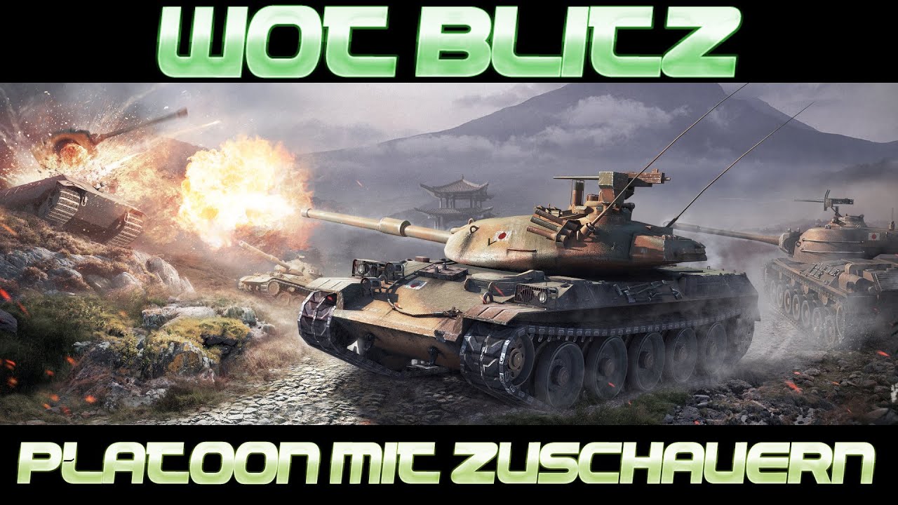 Wot Blitz - Platoon mit Zuschauern