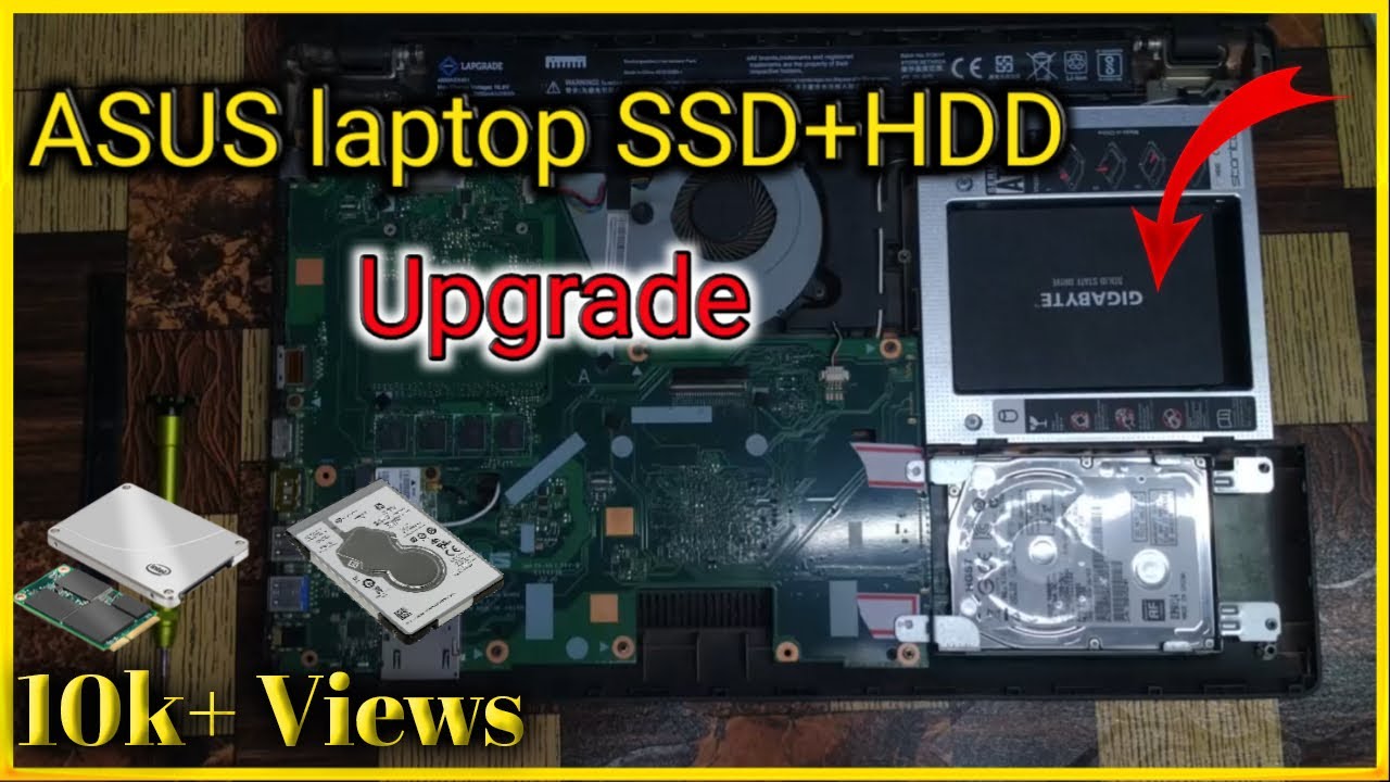 Asus X551C SSD Upgrade | Asus Laptop SSD+HDD Upgrade #SSD