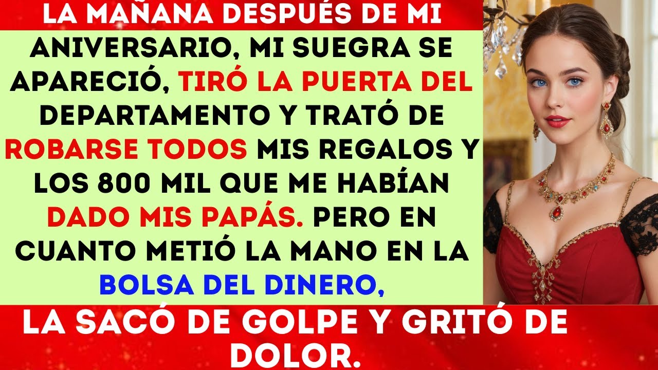 La mañana después del aniversario, mi suegra se apareció y tumbó la puerta del departamento para