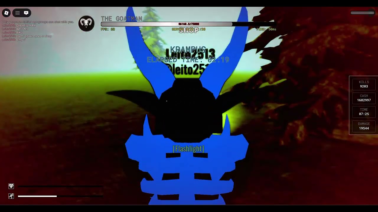 failing to defeat krampus solo