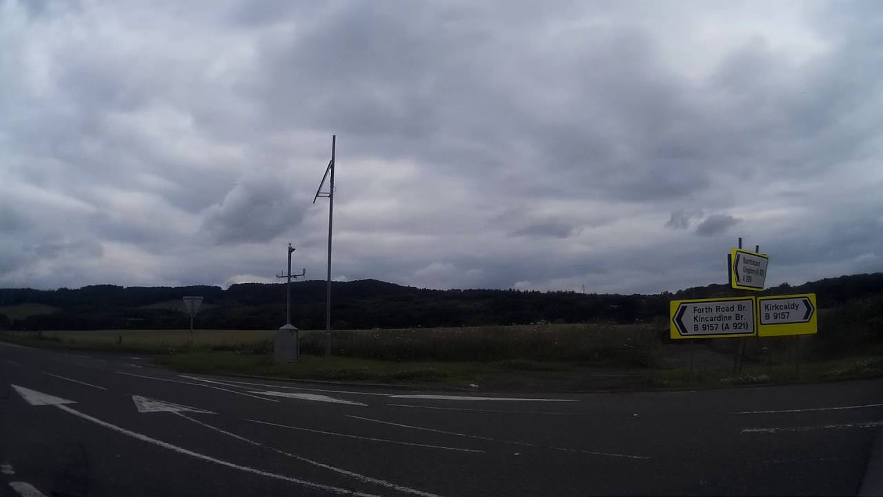 Drive From Burntisland To Cowdenbeath In Fife Scotland
