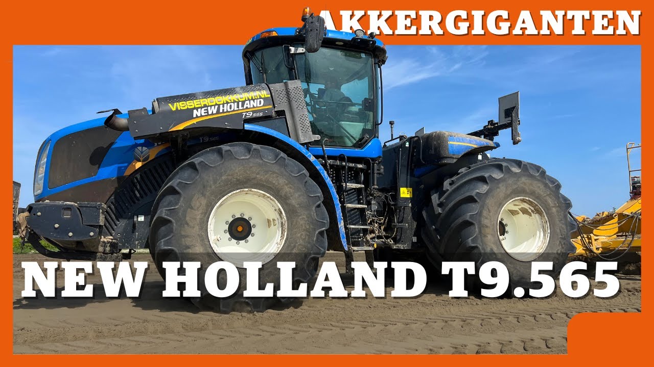 Akkergiganten: New Holland T9.565  trekt gps-gestuurde kilverbak