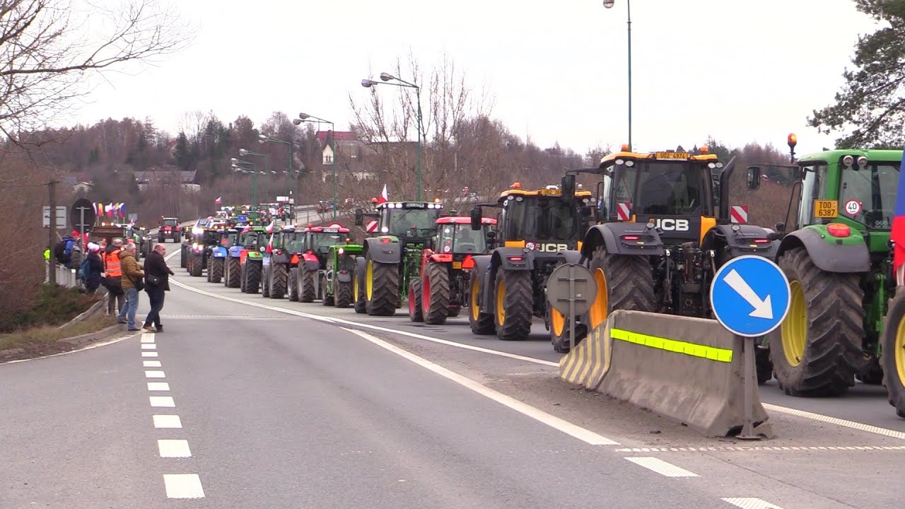 Protest rolników w Cieszynie 22.02.2024