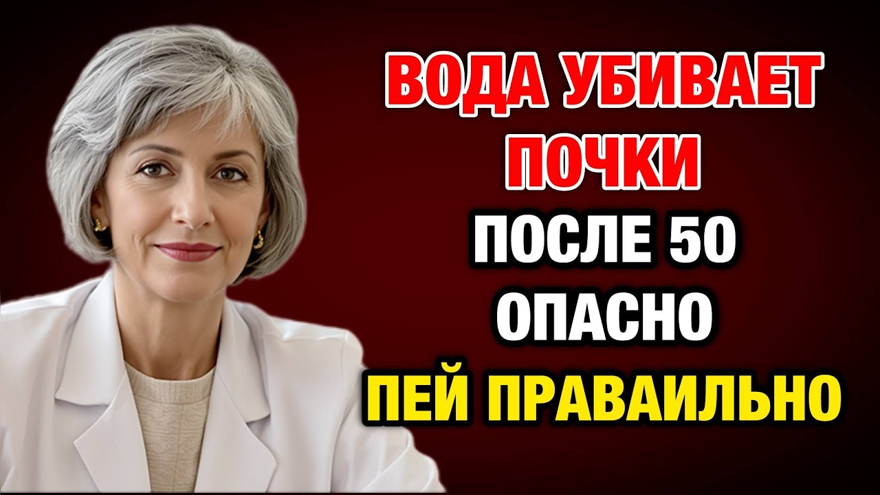 Забудьте про камни и отеки! Врачебное правило воды для тех, кому за 50.