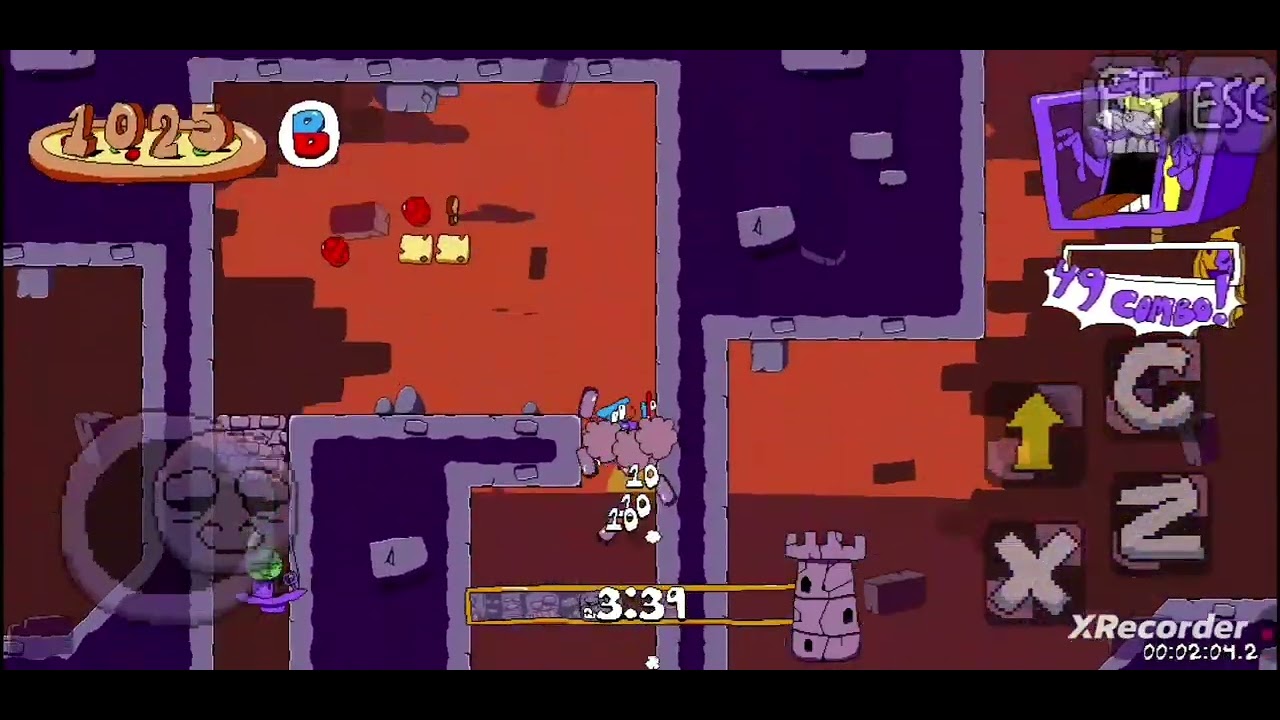 I got a p-rank in the level of pizza tower