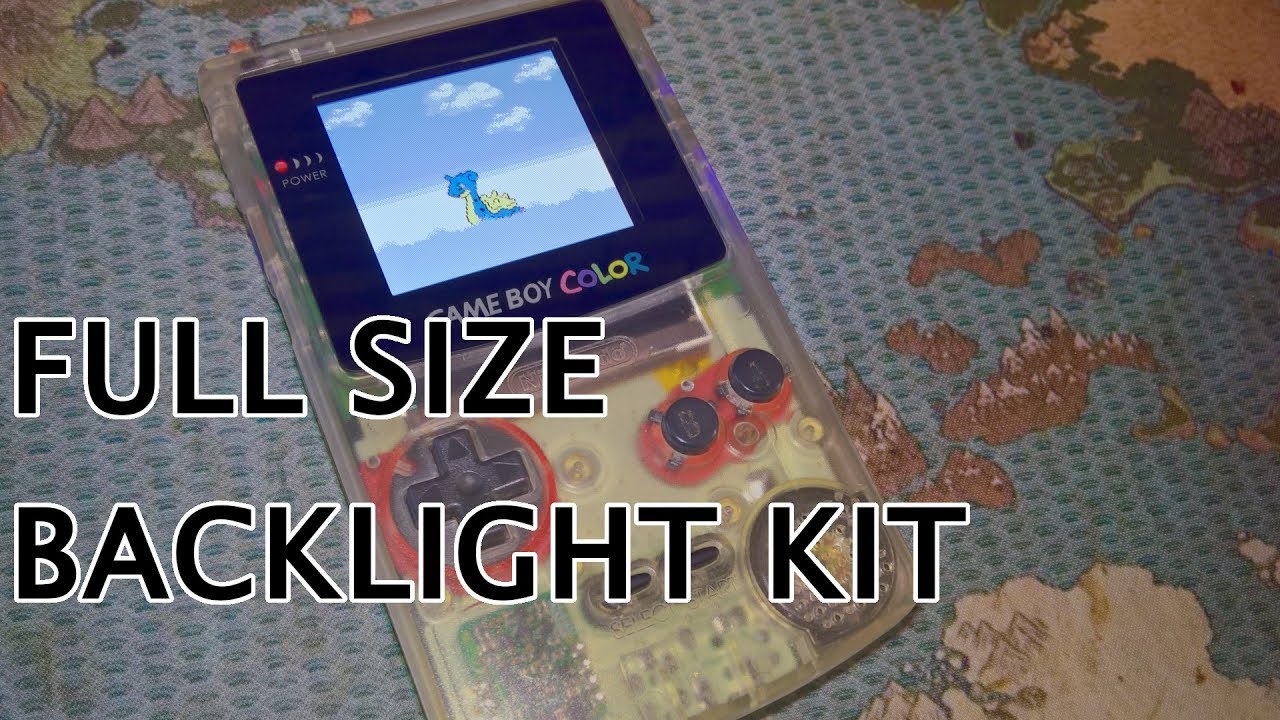 Installing a Funnyplaying FULL SIZE Backlight kit in a Game Boy Color