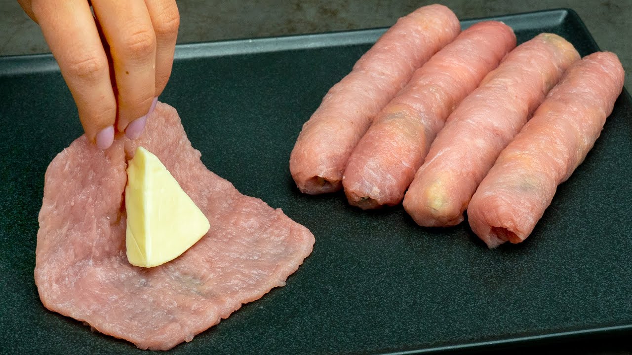 Pariez ca nu ai mancat vreodata asa rulouri din carne! In doar 15 minute!