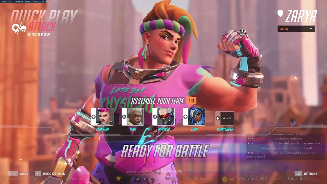 CANAS1AN RETURNS! Solo Zarya Kings Row - #overwatch2