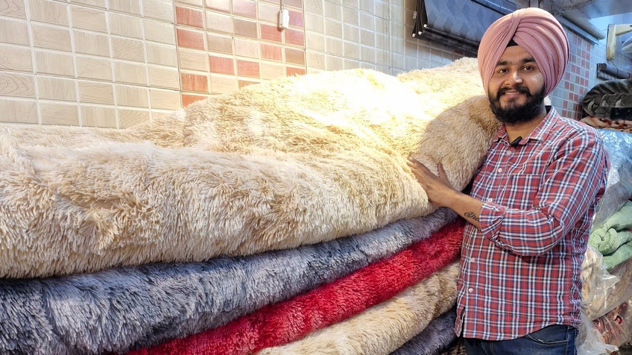 9779557677 EXPORT QUALITY RABBIT FURR QUILT AND MONTE CARLO  BLANKETS#unique #onlineshopping#surplus