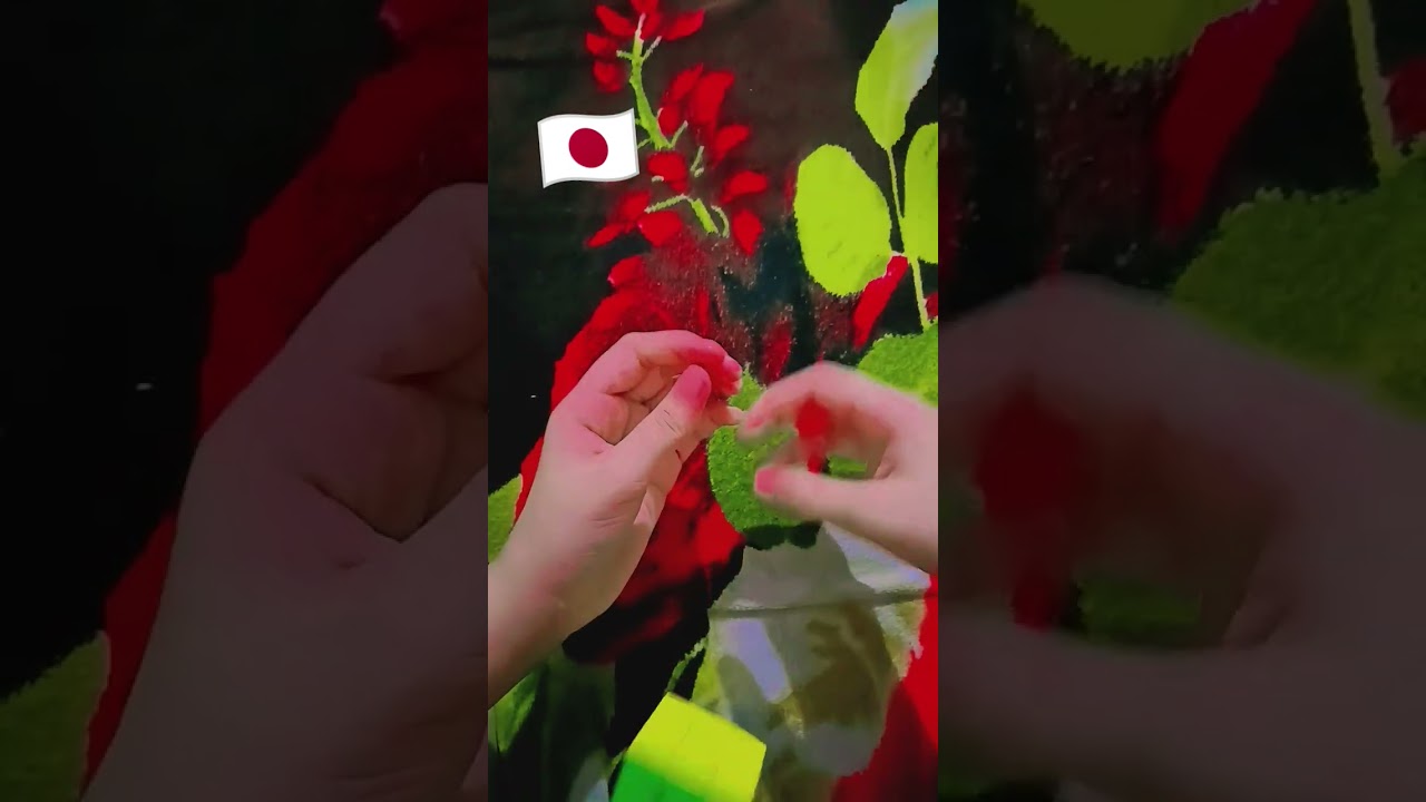Japan flag 🇯🇵with the help of the cube ♥️👍