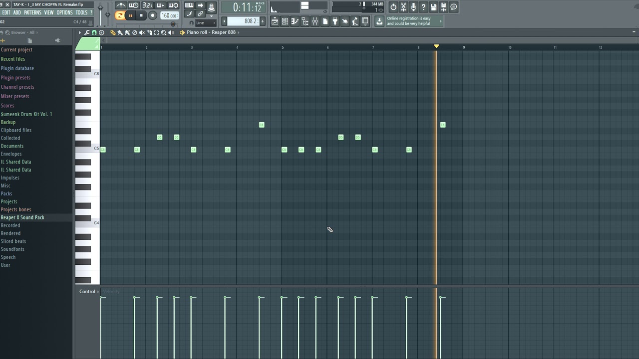 How TAY-K'S "I LUV MY CHOPPA" beat was made