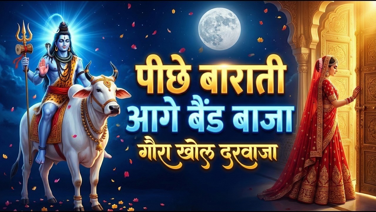 🔱पीछे बाराती आगे बैंड बाजा | गौरा खोल दरवाजा | Shiv Baraat Song 2026 | Maha Shivratri Special Bhajan