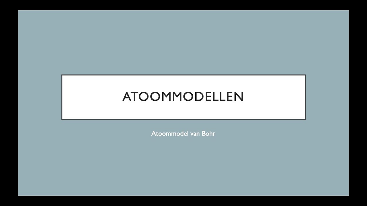Atoommodel Bohr