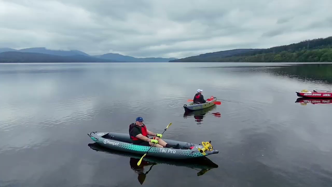 Loch Rannoch kayaking with Dji drone video