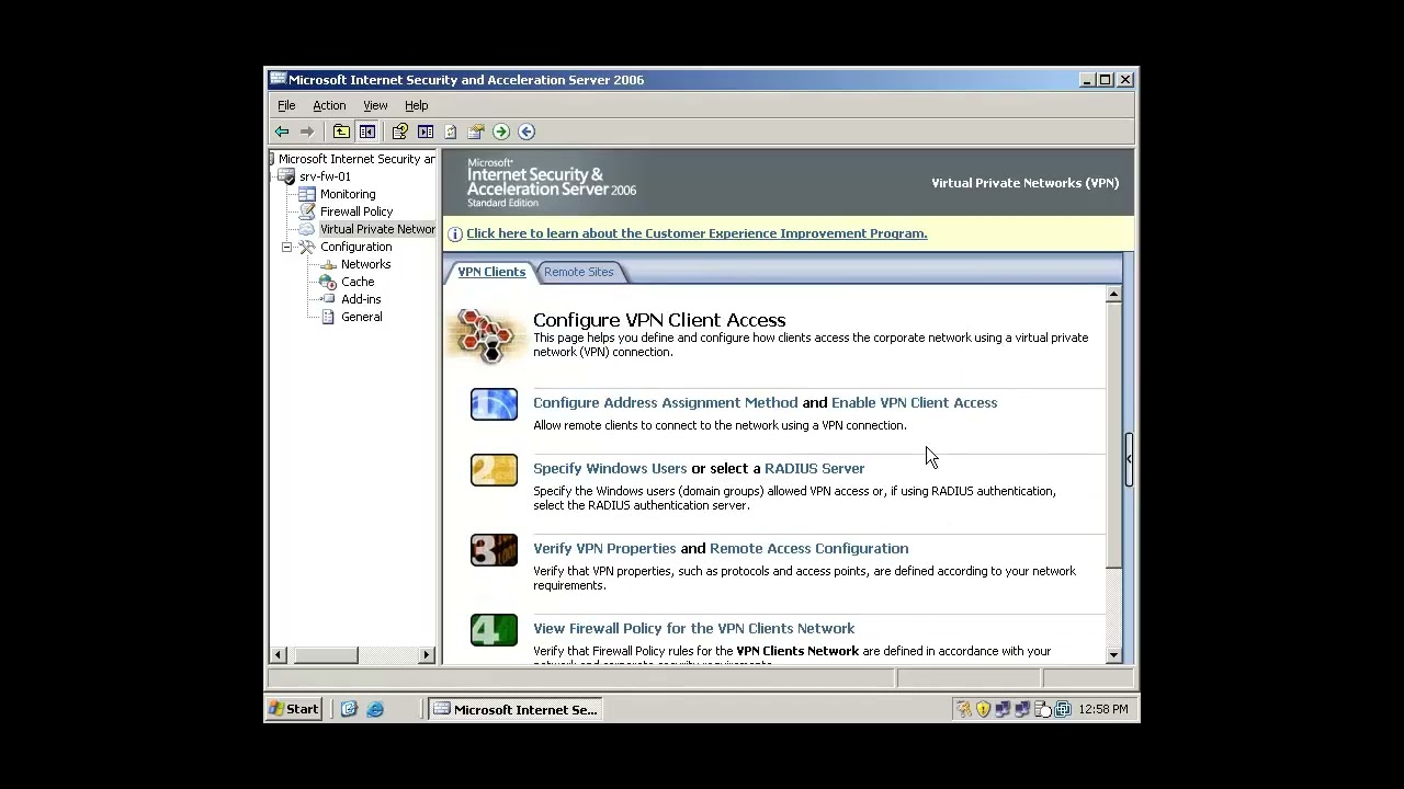 Curso de Infraestructura 2003 - Victor Burgos - Instalación y Configuración ISA Server 5/8