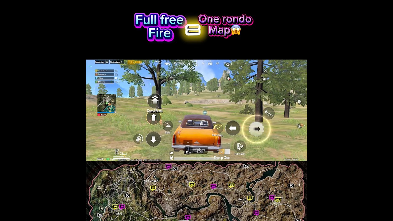 Rondo map VS free fire 🔥😳😱 #pubgmobile #pubgnepal #pubg #battleroyalegame #gaming #bgmi