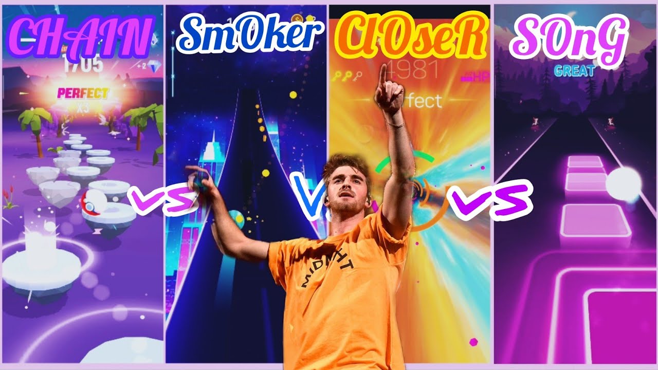Closer | Hop Ball vs Dancing Road vs Smash colours vs Tiles Hop.