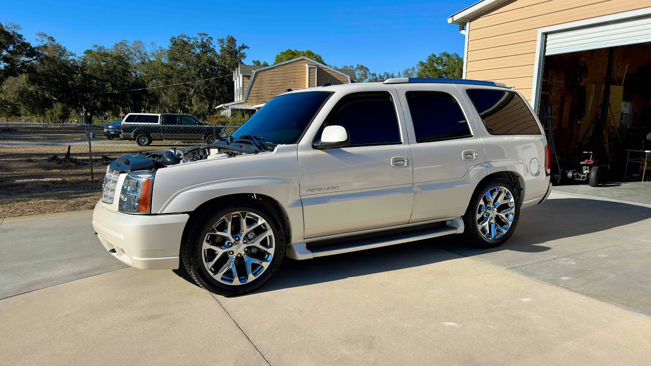 04 Escalade 6.0L equal length Corsa exhaust idle, TSP chopacabra cam