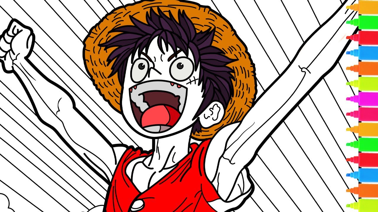 Coloring One Piece - Monkey D. Luffy, Tony Tony Chopper, Nami | One Piece Coloring Pages