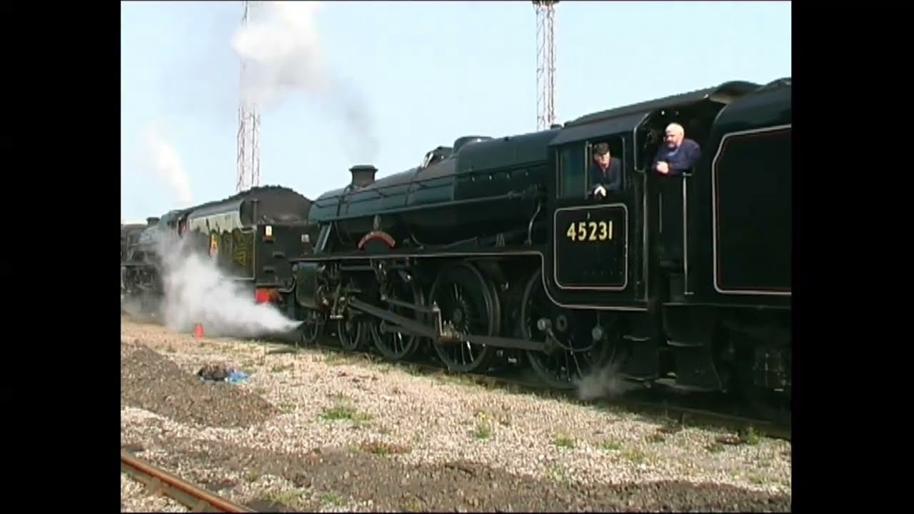 Rails in Wales. 45231/407 & 47802/854 from Newport to Llandeilo trackside