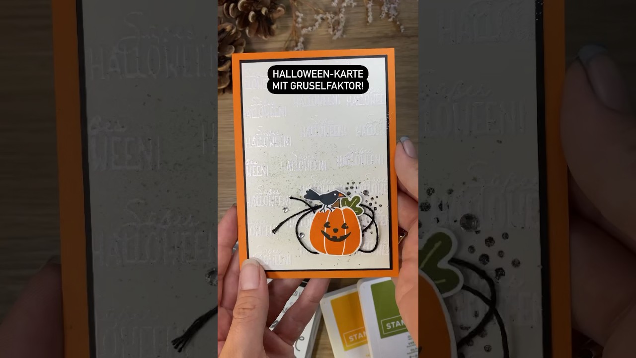 Halloween Karte | versteckte Botschaft + Nachtleucht-Effekt | Stampin‘Up! 