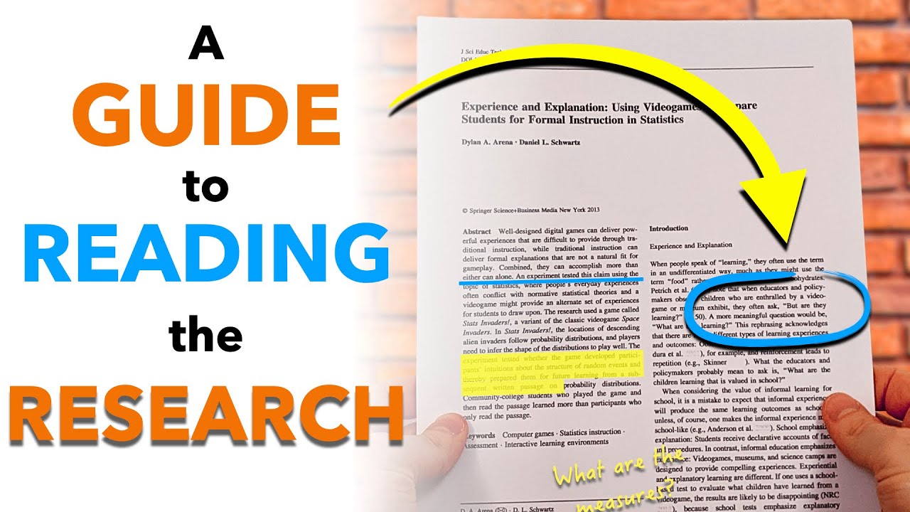How to Read Peer-reviewed Articles on Experiments in Learning