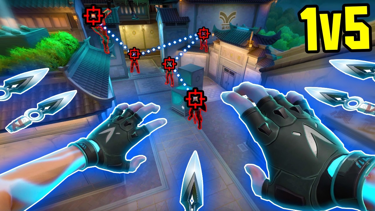 50 GODTIER 1v5's in VALORANT