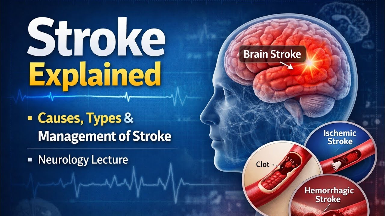 Stroke Explained | Causes, Types & Management of Stroke | Neurology Lecture