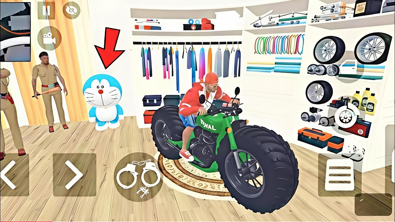 🎊🎊Doremon ki bike ko kiya modified jack ne 💥💥 indian theft aura simulator 