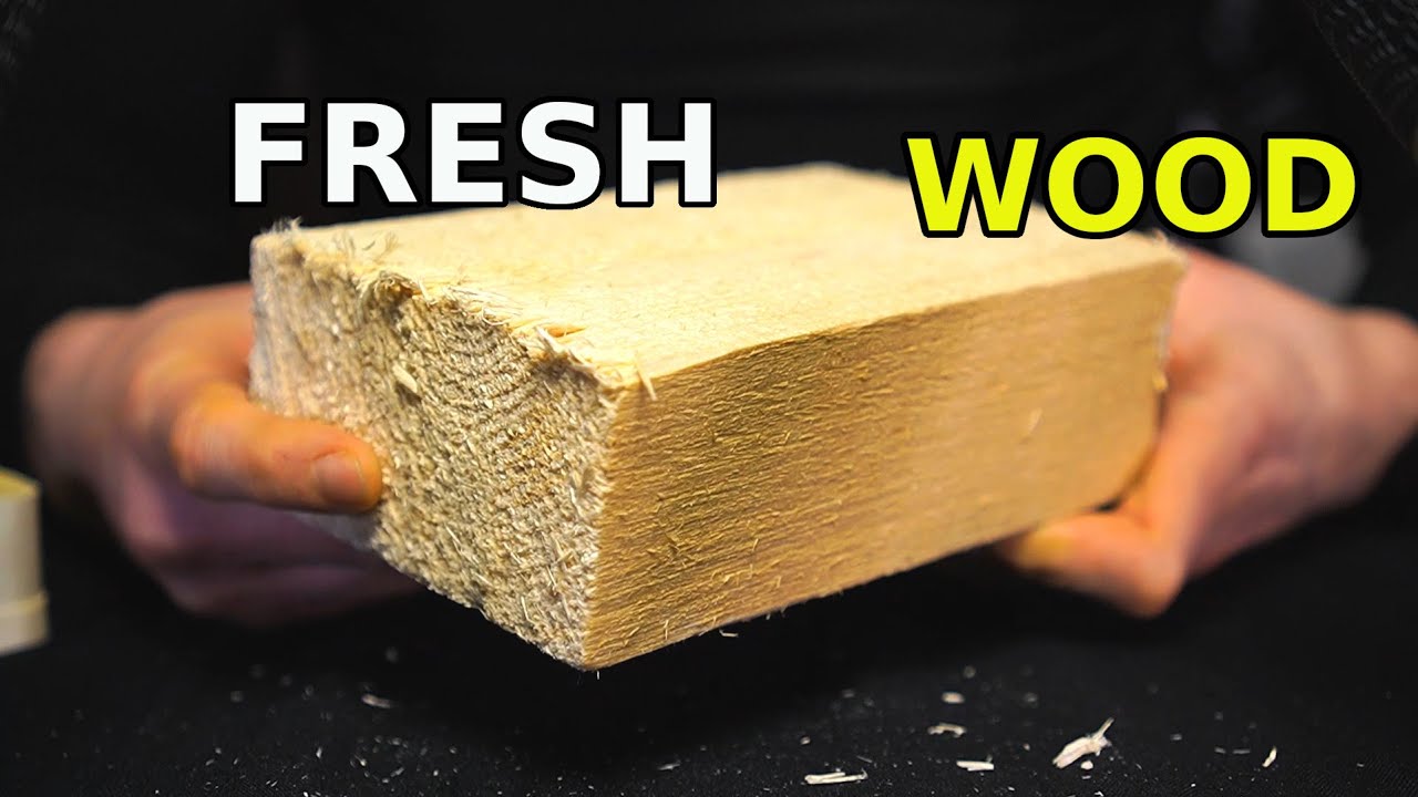 ASMR Juicy sounds of fresh wood