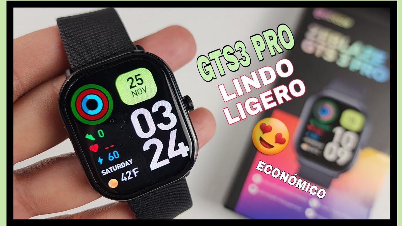 ZEBLAZE GTS 3 PRO LINDO,  LIGERO Y ECONOMICO 😍