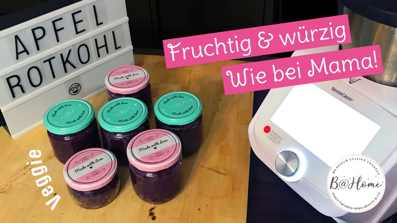 Wie von Mama! Apfel-Rotkohl (Apfel-Blaukraut) – Monsieur Cuisine Connect – vegan – vegetarisch