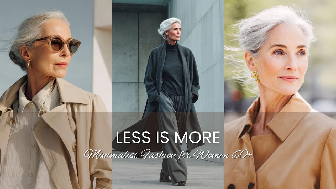 Minimalist Fashion for Women 60+ 🕊️ Sophisticated Looks That Prove Less Is More. ✨🦢