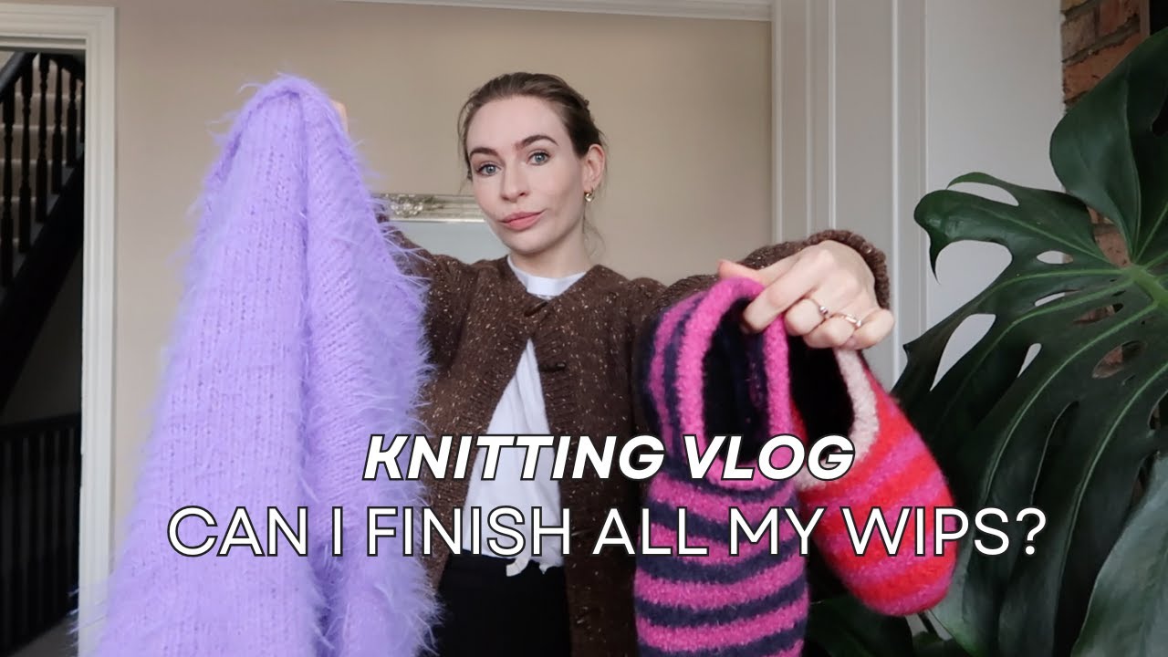 CAN I FINISH ALL MY WIPS? | Knitting Vlog