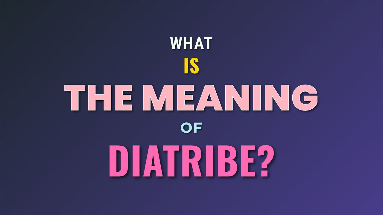 What is the meaning of Diatribe?