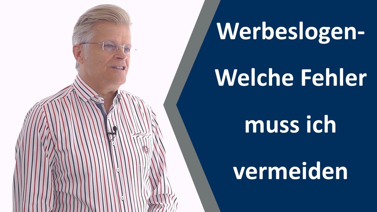 Werbeslogan: Welche Fehler muss ich beim Werbeslogan unbedingt vermeiden