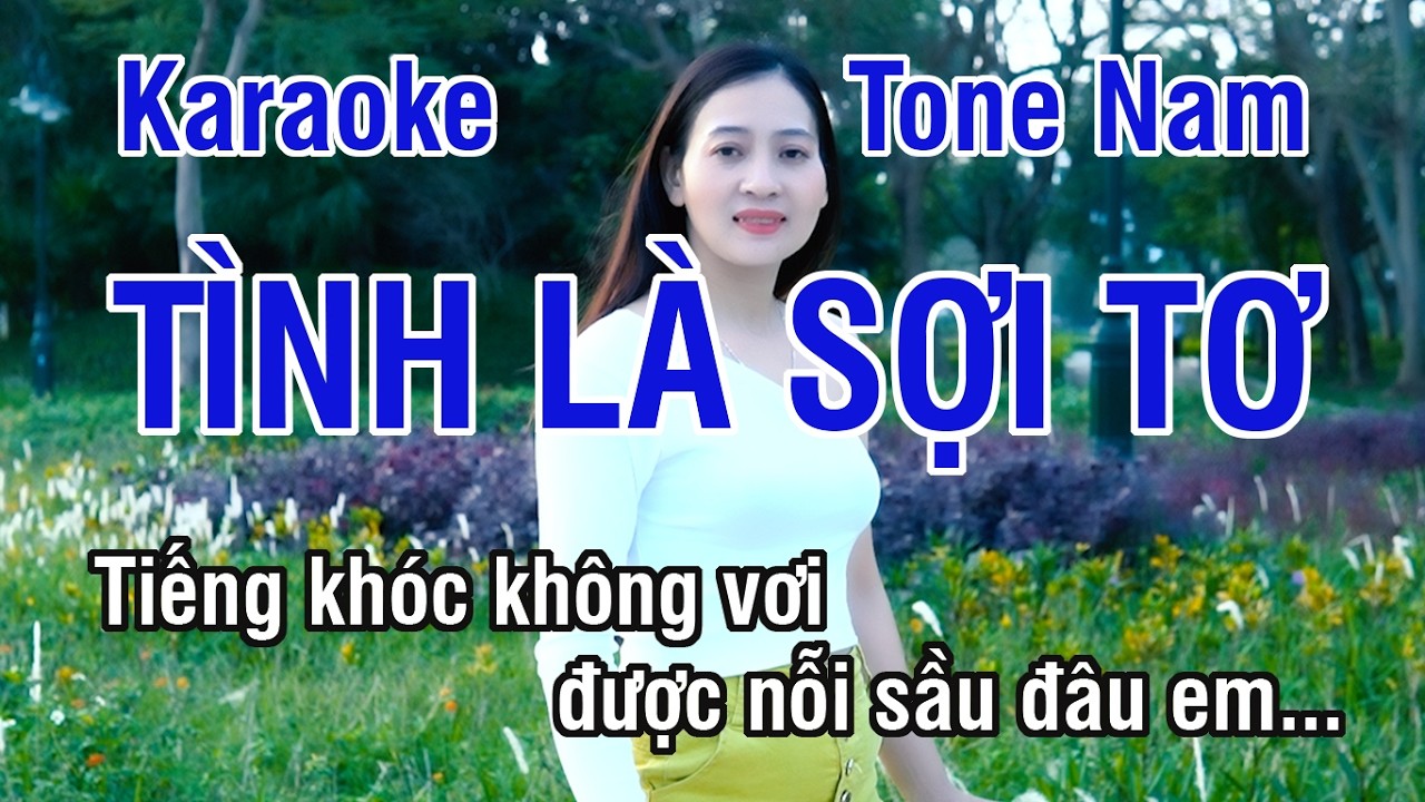 Tình Là Sợi Tơ Karaoke Remix DJ ❖ Beat Chuẩn Tone Nam (La Thứ) ► Karaoke Lê Thiết
