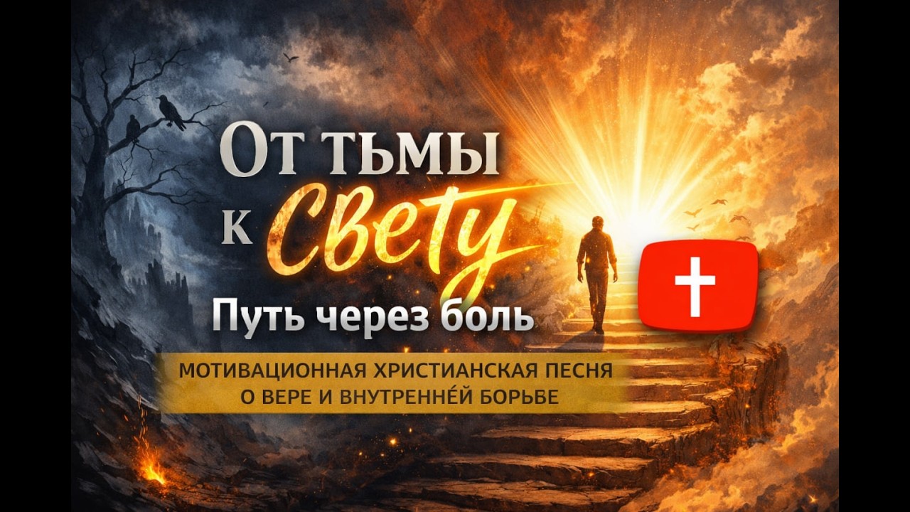 ОТ ТЬМЫ К СВЕТУ — Путь через боль | Мотивационная христианская песня о вере и внутренней борьбе