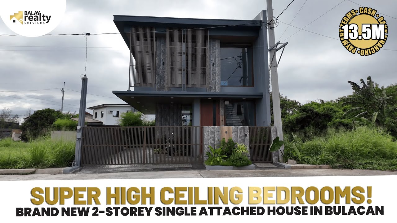 BRAND NEW HOUSE and LOT w/ SUPER HIGH CEILING BEDROOMS! 2-Storey Single Attached in Plaridel Bulacan