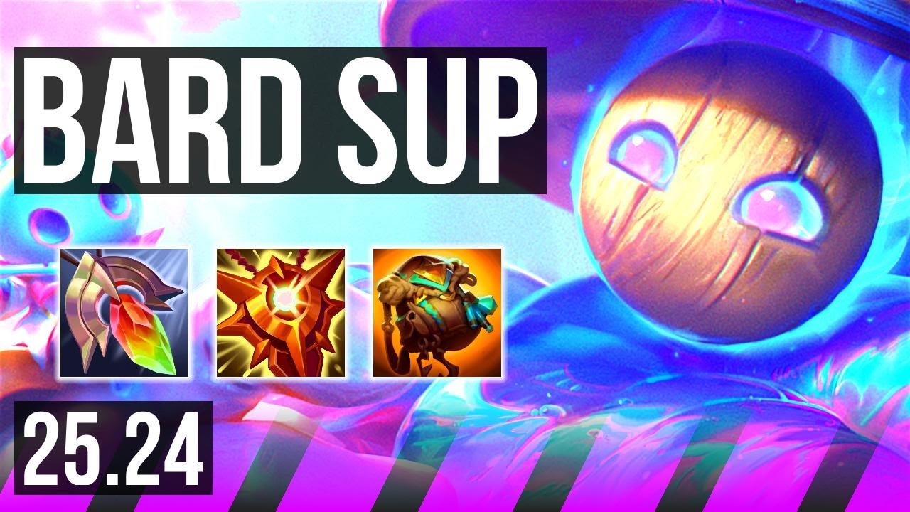BARD & Sivir vs LEONA & Aphelios (SUP) | KR Master | 25.24