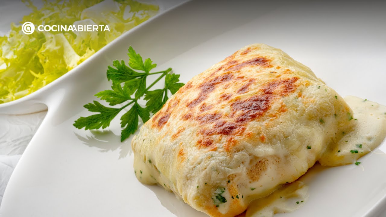 Crepes salados rellenos de pavo y verduras | Recetas de Karlos Arguiñano