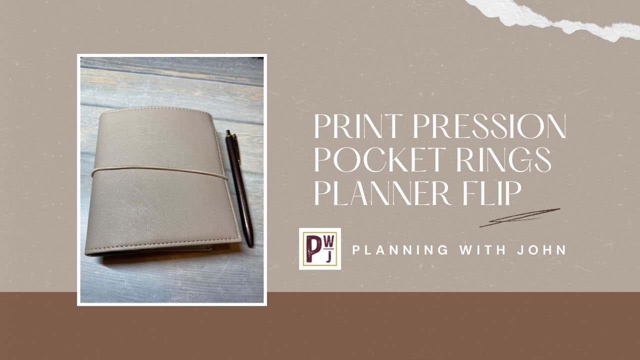 Print Pression Pocket Rings Planner Flip